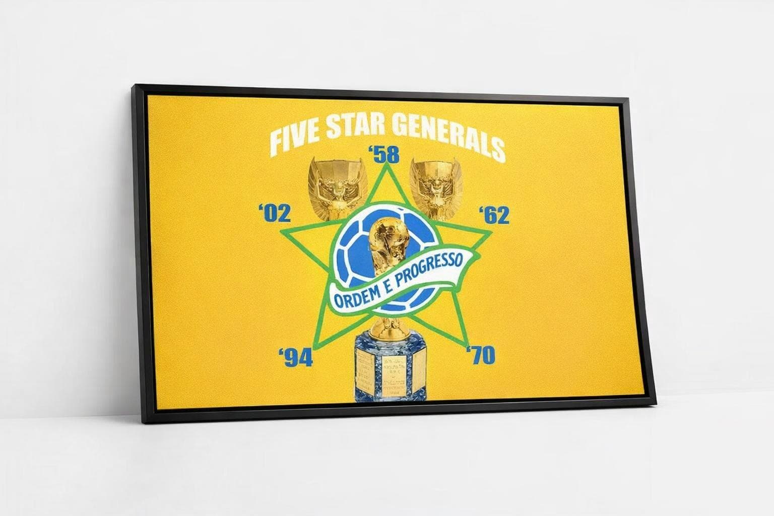 Five Star Generals Brazil Wall Decoration 30 x 20
